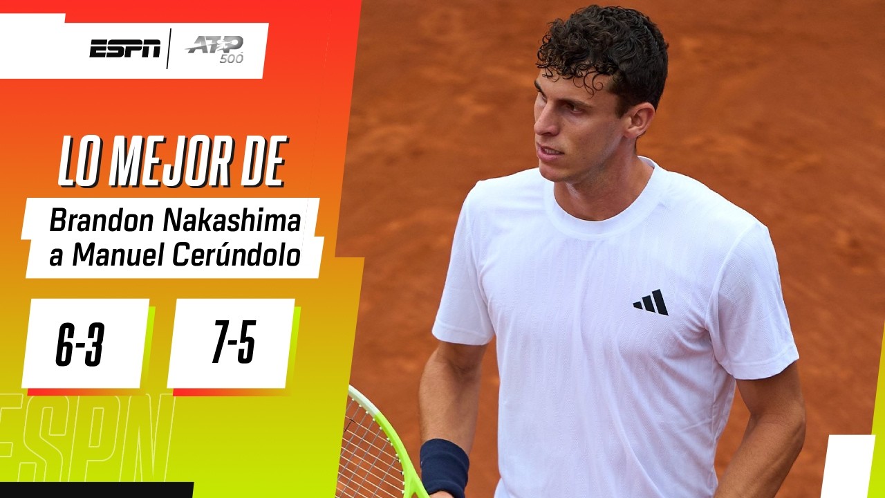 JUANMA CERÚNDOLO QUEDÓ ELIMINADO EN EL ATP 500 DE BARCELONA TRAS PERDER CON NAKASHIMA | RESUMEN