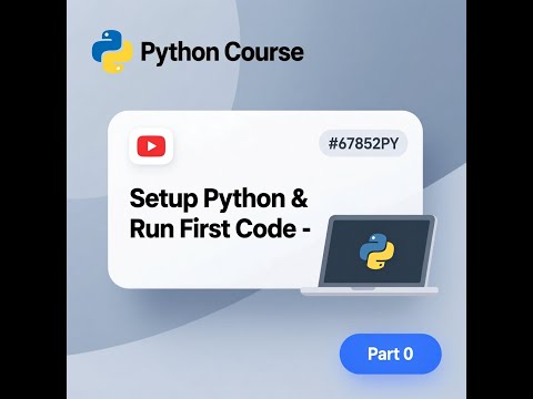 Python Tutorial For Beginners Part 0 Install Python Run Your First Code Hello World