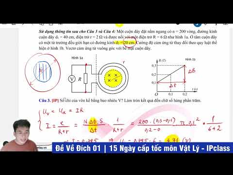 Chữa câu 3, 4 | Đề Về Đích số 1 | IPclass