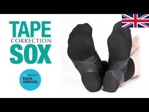 COMPRESSANA TAPE SOX – Type Pes valgus/Pronation Control - Correction socks with tapes