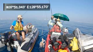 What? Me! Octopus?! #Let's catch a giant👑octopus🐙while kayaking~!🎣