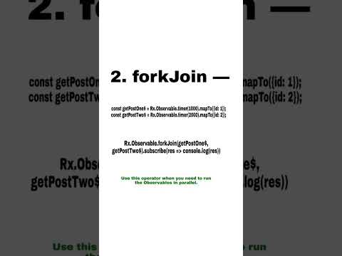 RxJS | Six Operators that you must know | Angular tutorial