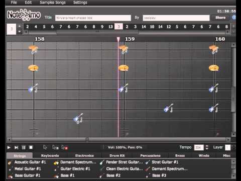 Nirvana Heartshaped Box Notessimo Cover