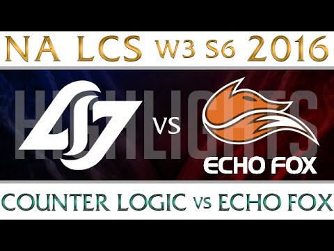 CLG vs FOX Highlights NA LCS Week 3 Day 1 Spring 2016 S6 CLG vs Echo Fox W3