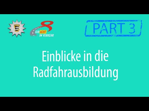 Einblicke in die Radfahrausbildung - ABBIEGEN