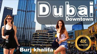 Most Attractive place  Burj Khalifa in Downtown Dubai, UAE Incredible  Walking Tour