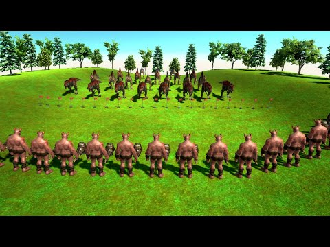 Animal Revolt Battle Simulator-Ogre Lord  vs.Carnivore Dinosaurs