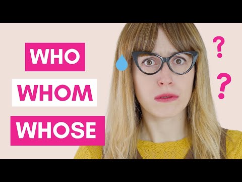 Cómo usar WHO, WHOM y WHOSE - Pronombres relativos en inglés