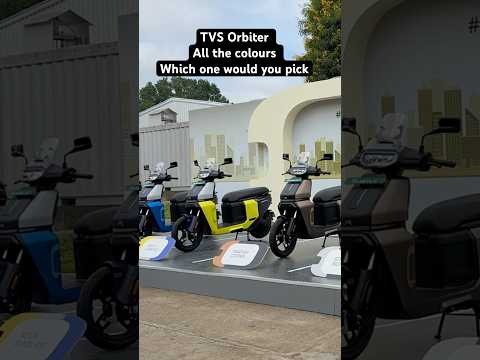 TVS Orbiter - Check out all the colours on this interesting new electric scooter! #TVSOrbiter