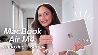 MacBook Air M4 (starlight)⎮ Unboxing & Setup