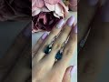 Серебряные серьги с топазом Лондон Блю 8.373ct