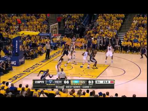 NBA, playoff 2015, Warriors vs. Grizzlies, Round 2, Game 1, Move 35, Festus Ezeli, block