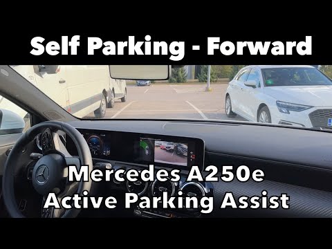 Self Parking - Forward - Mercedes A250e - Active Parking Assist