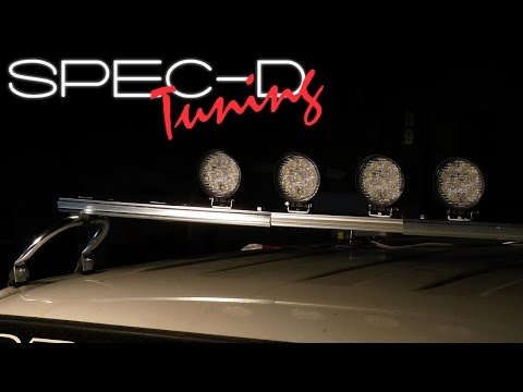 SPECDTUNING INSTALLATION VIDEO: UNIVERSAL ROOF RACK LIGHT BARS
