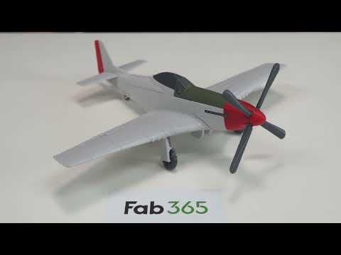 P-51 Mustang print-in-place foldable print on creality printers