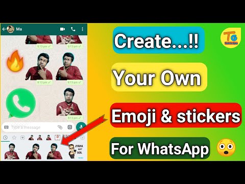 Create your own whatsapp stickers {HINDI}| Whatsapp stickers | 😲😲😲 Video