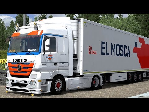[ETS2] Euro Truck Simulator 2 1.35 -NaturaLux -  Mercedes Actros MP3 - Krone Trailer- Promods 2.41