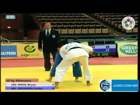 Judo Grand Prix Abu Dhabi 2011 -57kg ROPER (GER)-DORJSUREN (MGL)