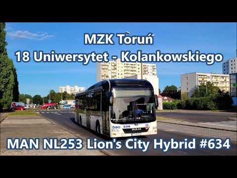 MZK Toruń - linia 18, MAN NL253 Lion's City Hybrid #634