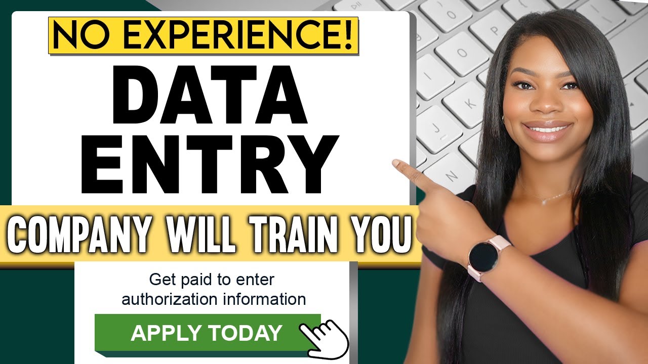 🚫 ZERO Experience! Work-From-Home Data Entry Job (Company Will Train You!)
