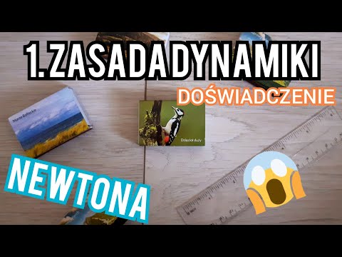 Doświadczenie fizyczne - pudełka z zapałkami | 1. zasada dynamiki