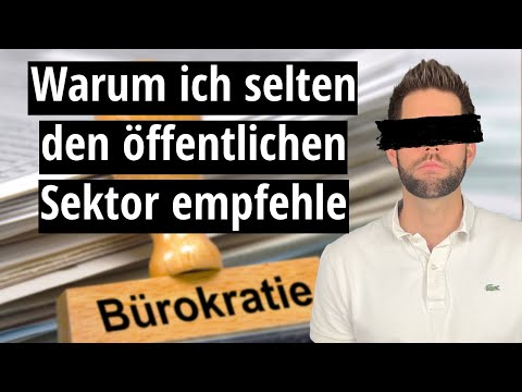 I advise against 90% of jobs in the public sector.