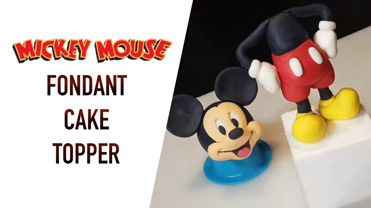 Watch Mickey Mouse cake Topper Tutorial now Mickey Mouse cake Topper Tutorial