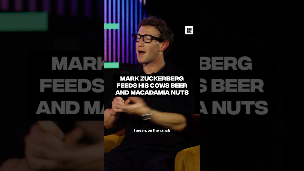 Mark Zuckerberg feeds his cows beer and macadamia nuts #IdeaGeneration