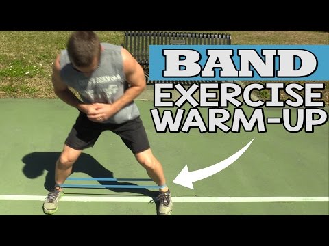 Band Exercise Warm Up for Legs & Hips
