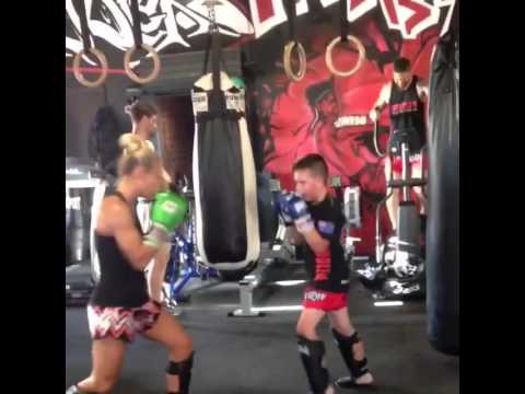 Caley Reece training inspiration of a champion