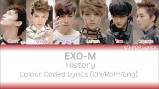 EXO-M (엑소엠) - History Colour Coded Lyrics (Chi/Rom/Eng)