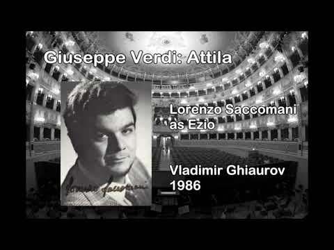 Lorenzo Saccomani as Ezio "Dagli immortali vertici...È gettata la mia sorte" Attila, G. Verdi
