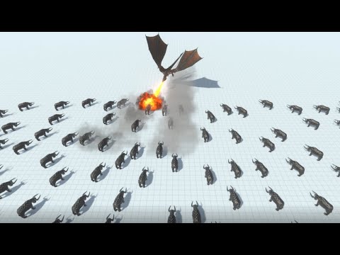 Dragon vs 200 Second Weakest Units Army ARBS Animal Revolt Battle Simulator