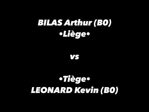 Tennis de Table ·Championnat provincial de Liège· Finale messieurs B - BILAS (B0) vs LEONARD (B0)