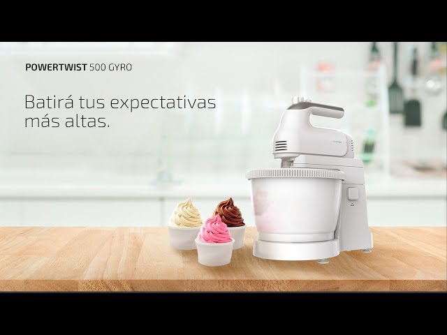 Batteur Cecotec PowerTwist 500 Gyro 500W Bol Autotournant 3,5L Turbo 5 vitesses video