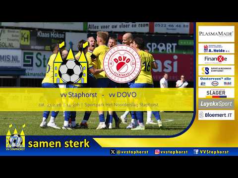 vv Staphorst - vv DOVO | 27.2.2026 | Livestream