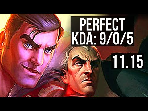 JAYCE vs SWAIN (TOP) | 9/0/5, 1.4M mastery, 700+ games, Legendary | NA Master | v11.15
