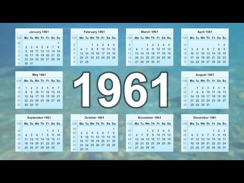 1961 Calendar