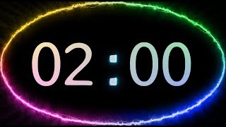 2 min COUNTDOWN TIMER ( v 638 ) TIMER with sound  music 4k