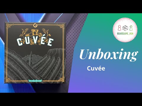 Cuvée dobozbontás (unboxing) - boardgame_hun