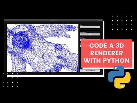 Python Tkinter GUI _ 3D graphics renderer from scratch  [Code provided]