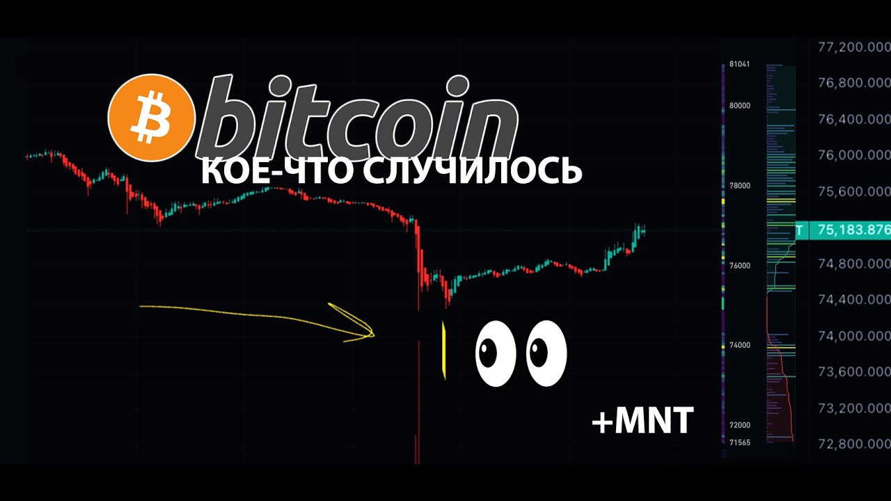 БИТКОИН: ВСЕ ВНИМАНИЕ НА ОБЪЕМЫ!! + СДЕЛКА ПО MNT