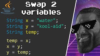 How to swap 2 variables (real life example) 🥤