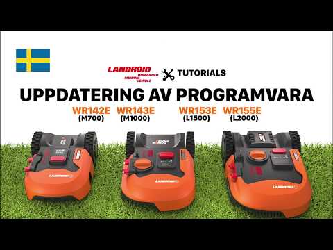 LANDROID TUTORIAL LANDROID TUTORIAL UPPDATERING AV PROGRAMVARA WR142/143E/153/155