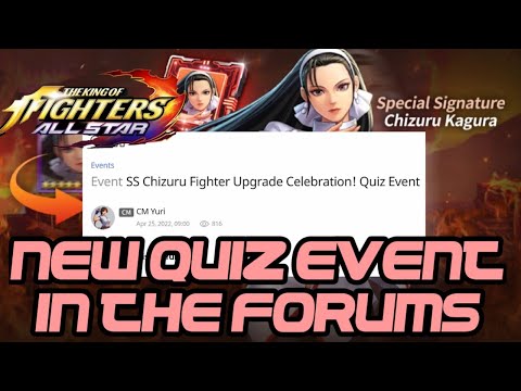 KOF All Star: CHIZURU QUIZ EVENT MY PERSONAL  ANSWERS!