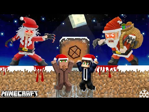 Napravili Smo BUNKER Da Preživimo ZLOG DEDA MRAZA U Minecraftu! 🎄😱