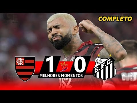Flamengo 1 x 0 Santos (HD) TEVE GOLAÇO !! Melhores Momentos - BRASILEIRÃO 2019