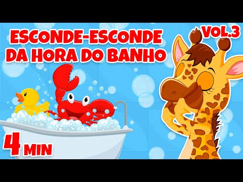 Esconde-Esconde da Hora do Banho Vol. 3 - Giramille 4 min | Desenho Animado Musical