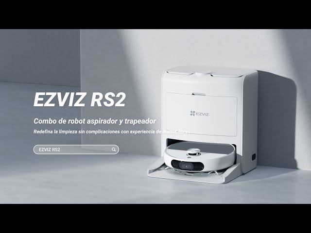 Robot aspirapolvere e lavapavimenti EZVIZ RS2 Bianco video