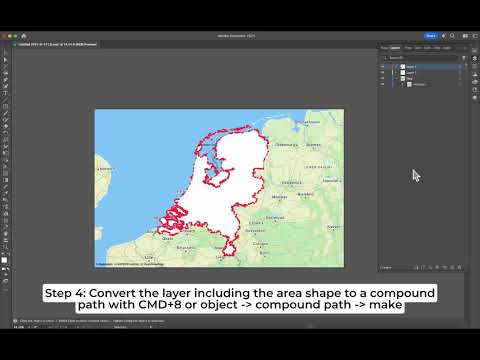 Create isolated country shape maps in Adobe Illustrator with Mapcreator